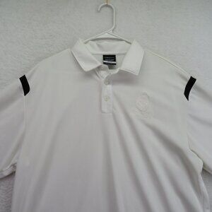 Nike Polo Shirt Mens Size Large Dri Fit White‎ Arkansas Razorback Golf